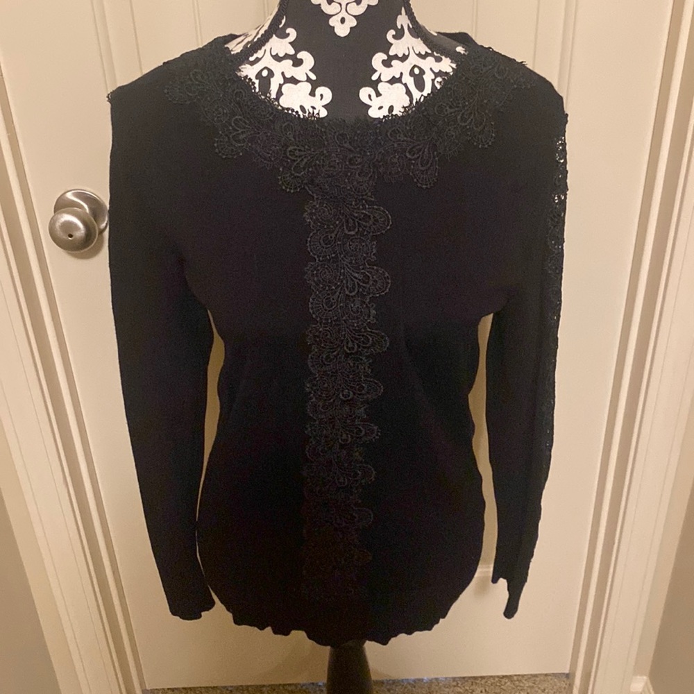New York & Company Women’s Black Sweater, Medium